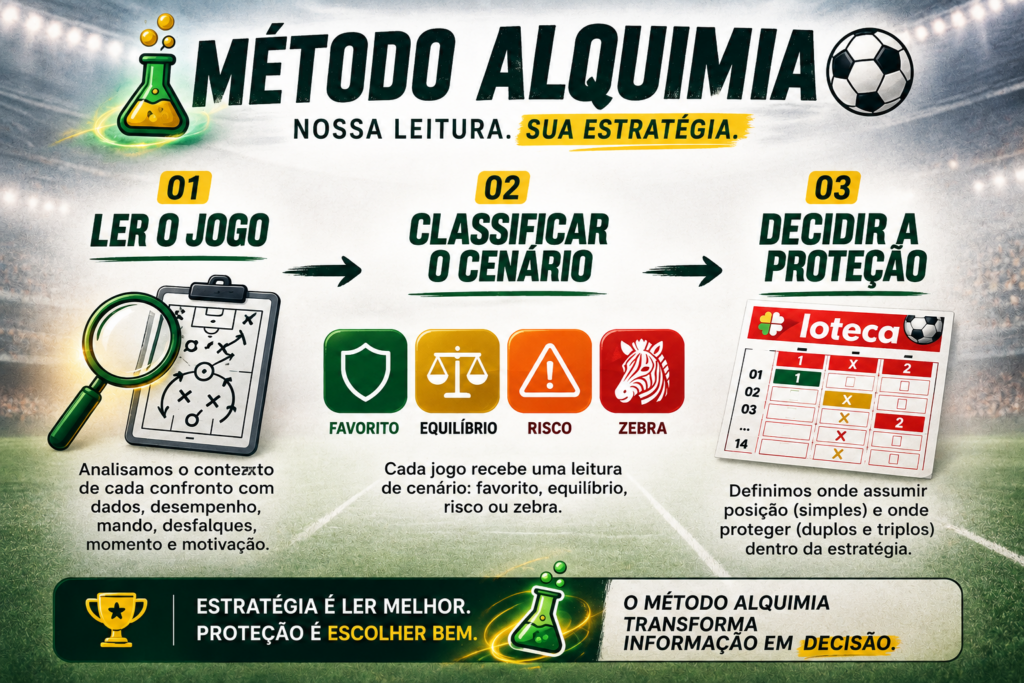 Método Alquimia para análise e estratégia da Loteca